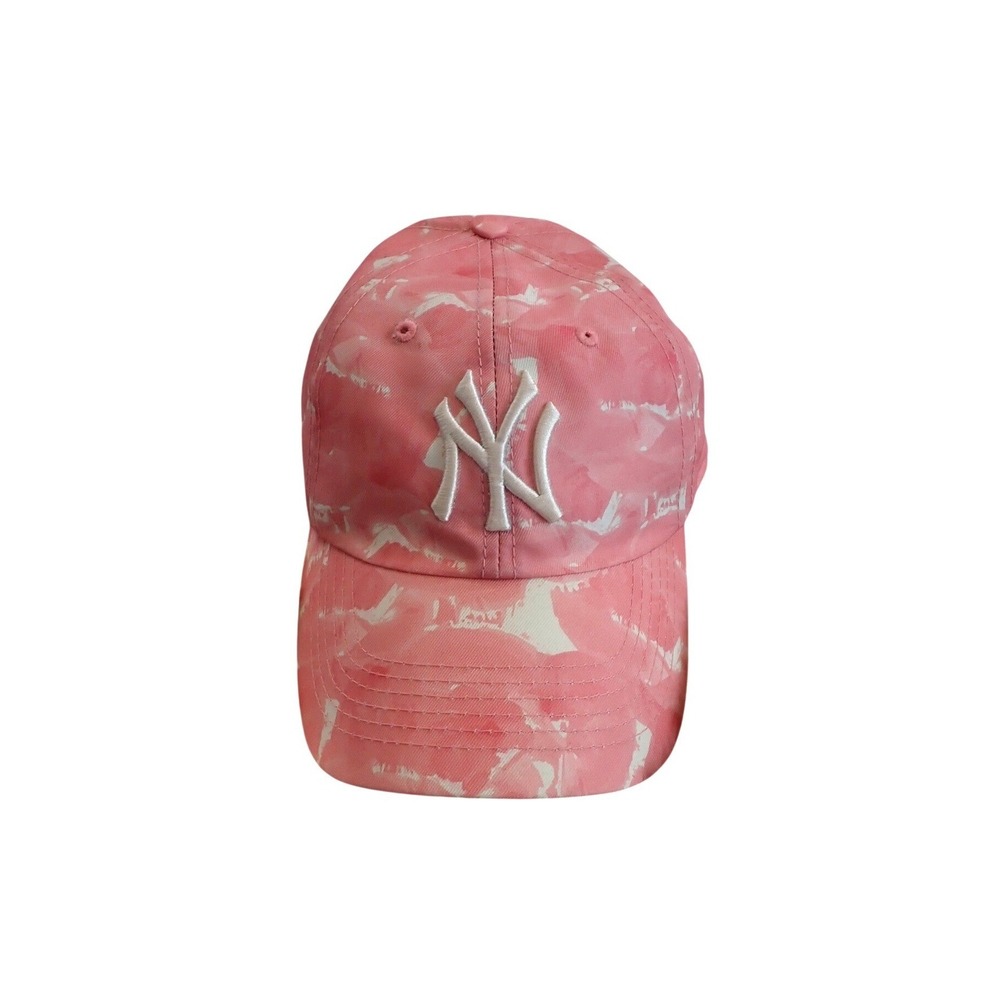 MLB New York Yankees Fan Favorite Pink Tie Dye Baseball Cap Hat Adjustable